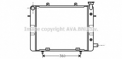 AVA QUALITY COOLING ol2040 -  Радиатор, охлаждение двигателя